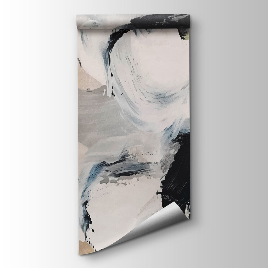 Pintura negra sobre crema — vista del producto