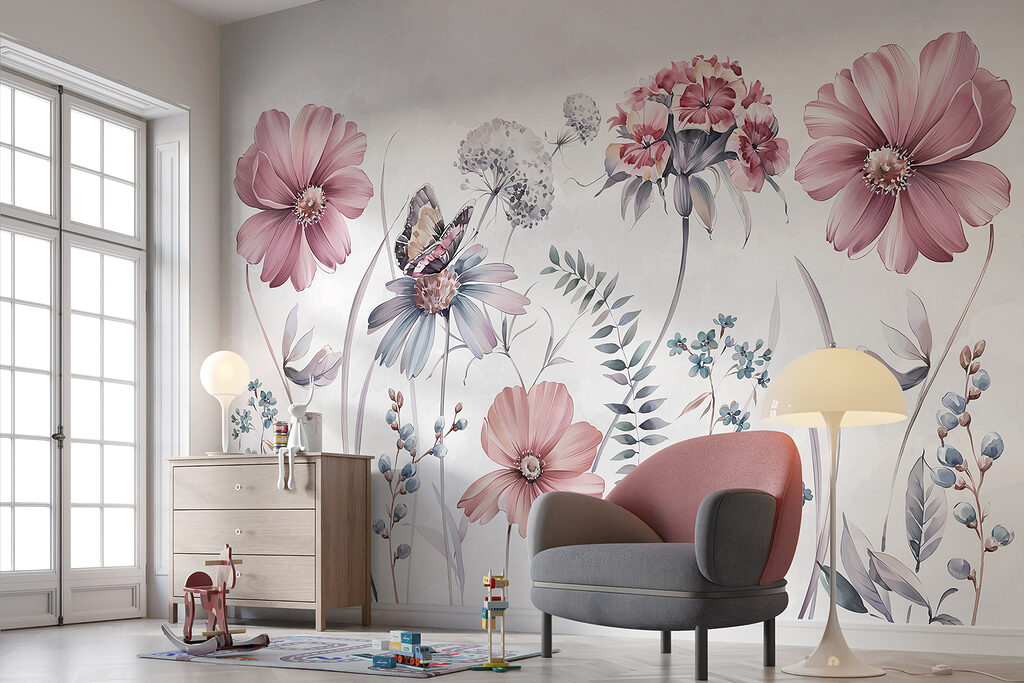 Flores silvestres con mariposa — interior 3