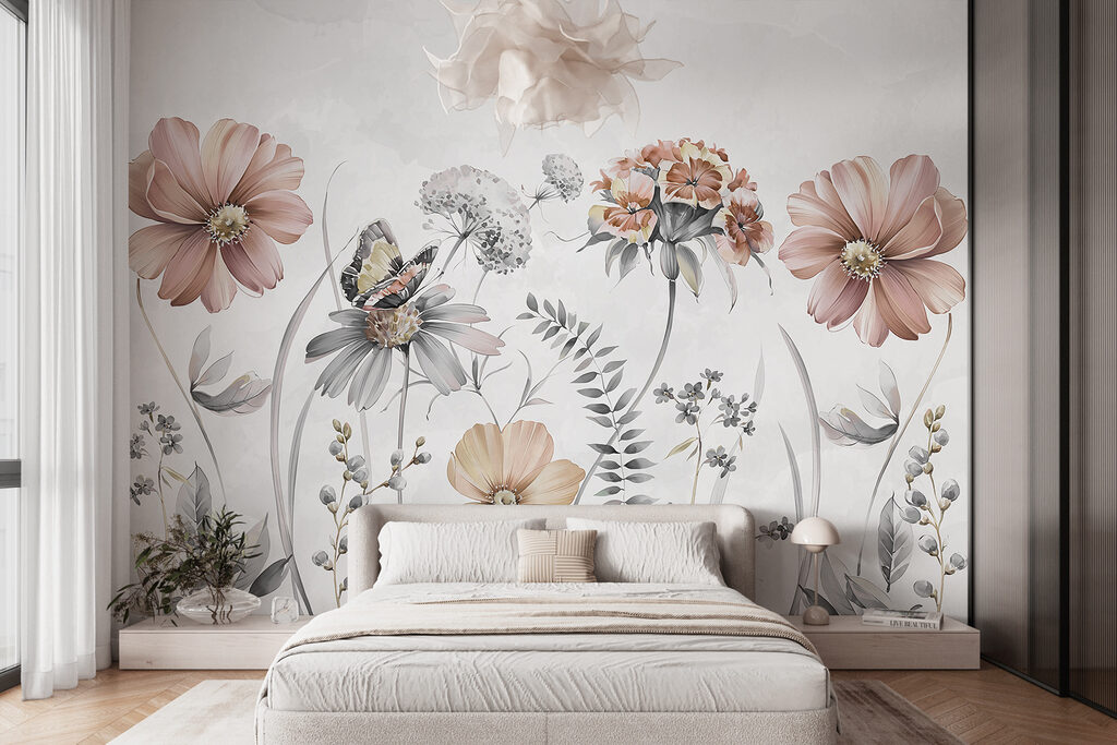 Flores silvestres con mariposa — interior 1