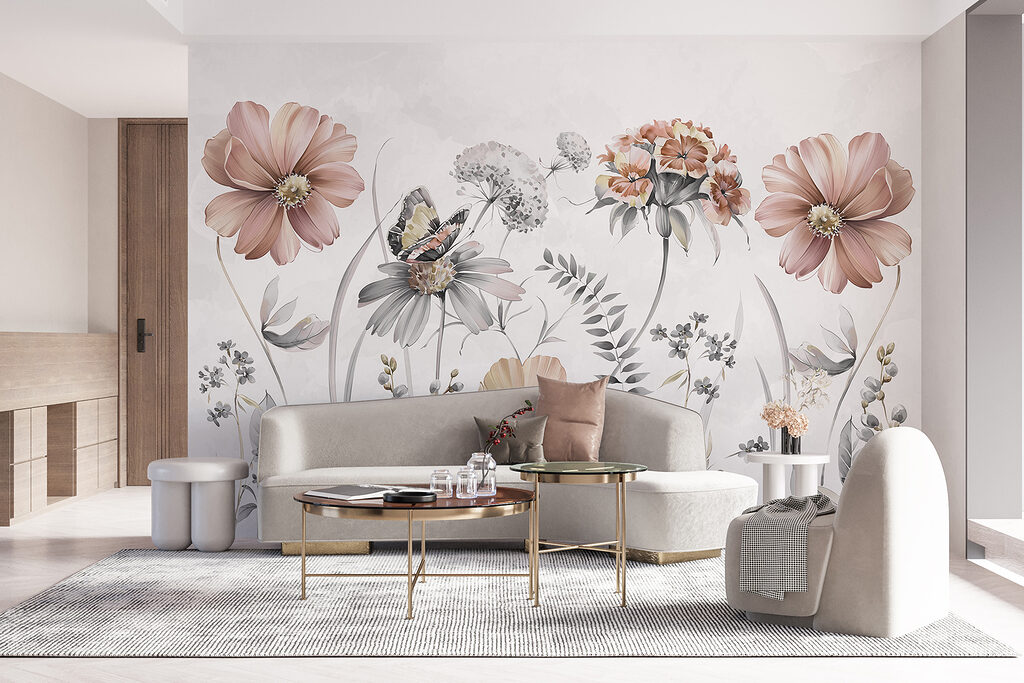 Flores silvestres con mariposa — interior 3