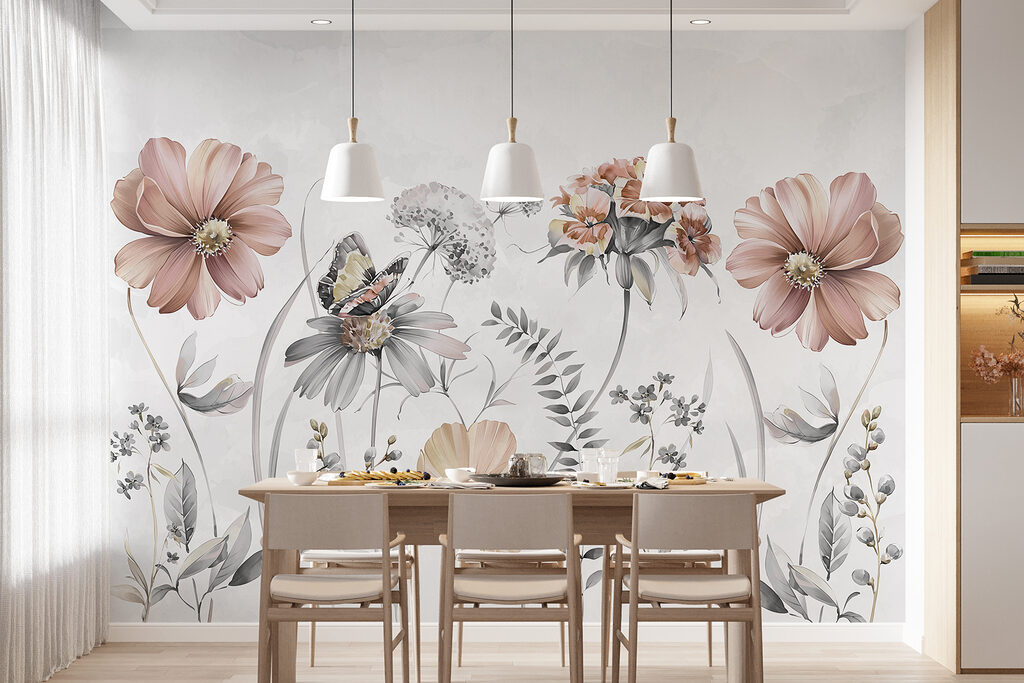 Flores silvestres con mariposa — interior 4