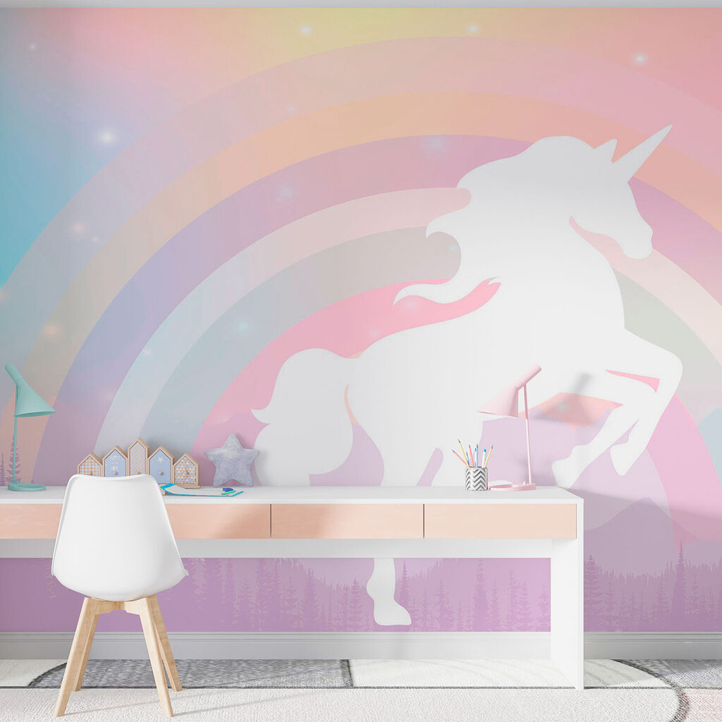 Unicornio ante un arcoíris — interior 2