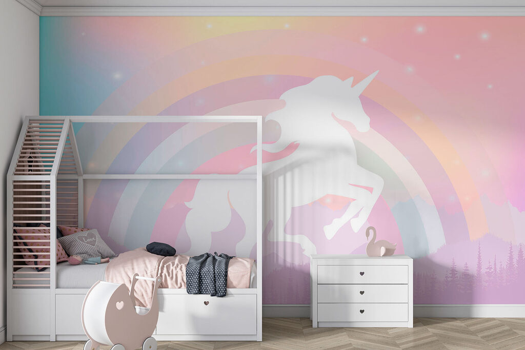Unicornio ante un arcoíris — interior 3