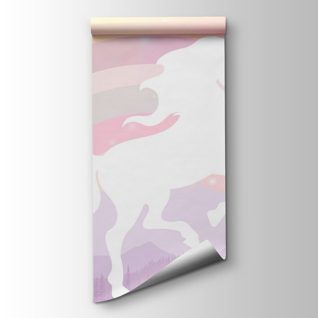 Unicornio ante un arcoíris — vista del producto