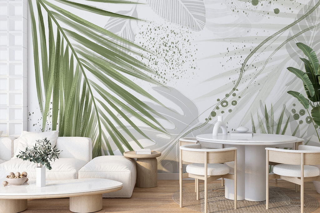 Hojas de palma punteadas — interior 4