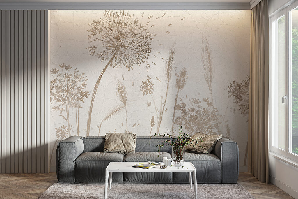 Flores secas en beige — interior 3