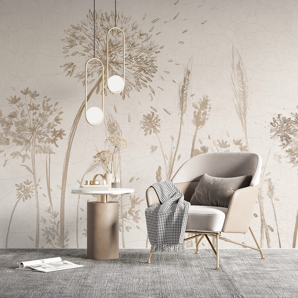 Flores secas en beige — interior 4