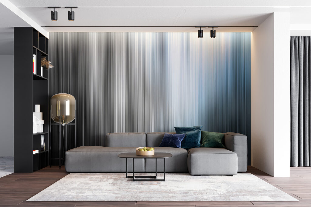 Franjas de luz verticales — interior 3