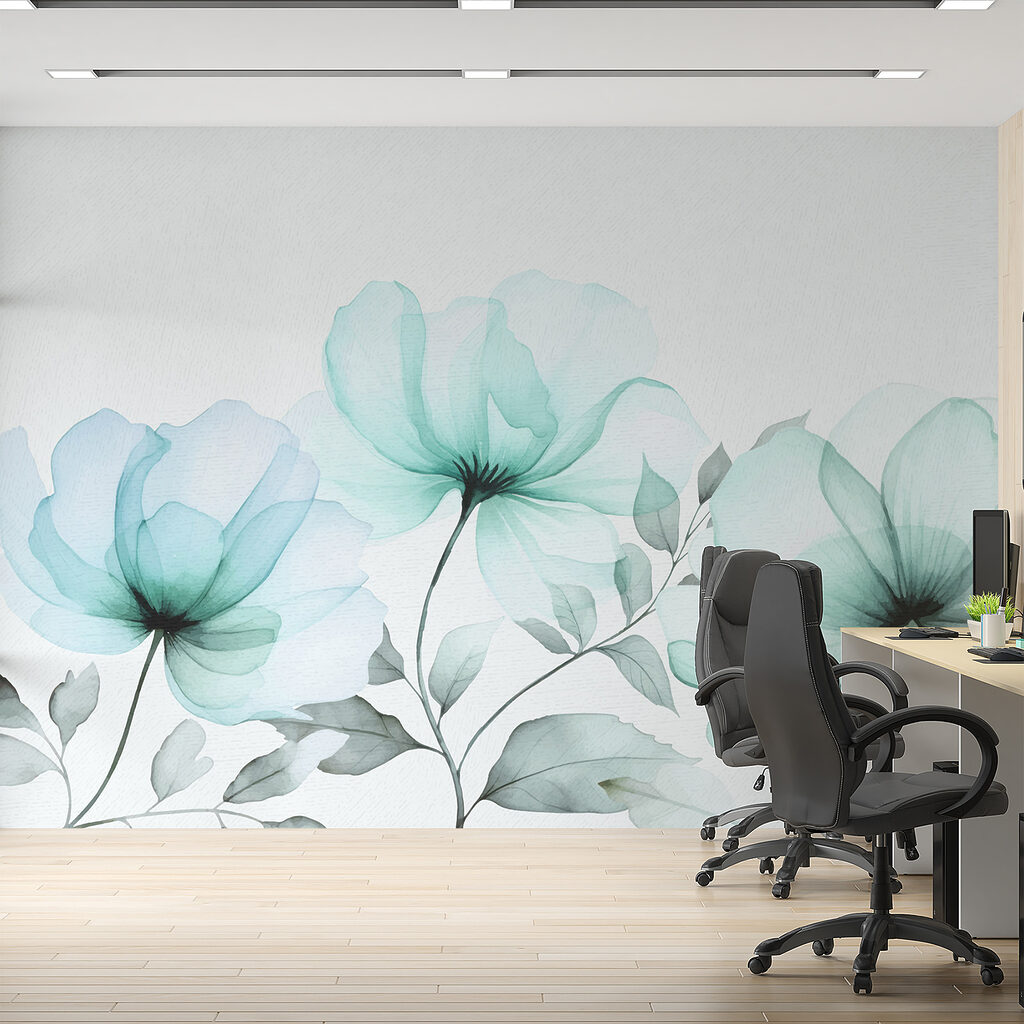 Flores abiertas sobre tallos — interior 2