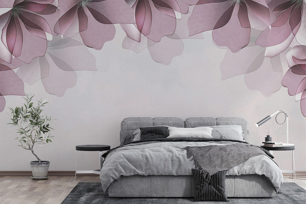 Hojas moradas arriba — interior 1