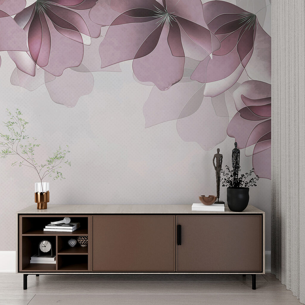 Hojas moradas arriba — interior 2