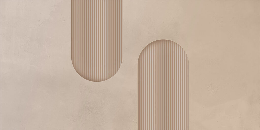 Dos curvas acanaladas — diseño completo