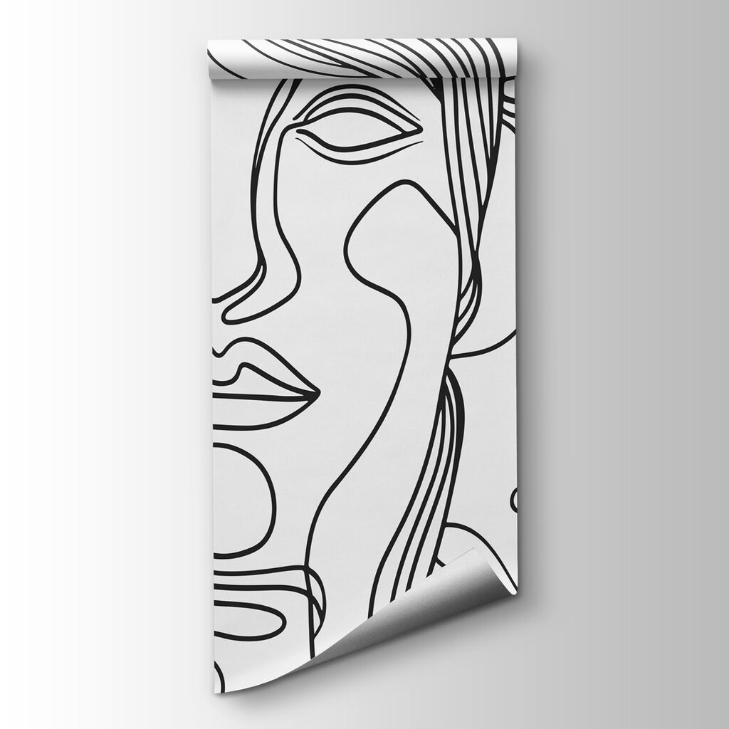 Caras en líneas fluidas — vista del producto