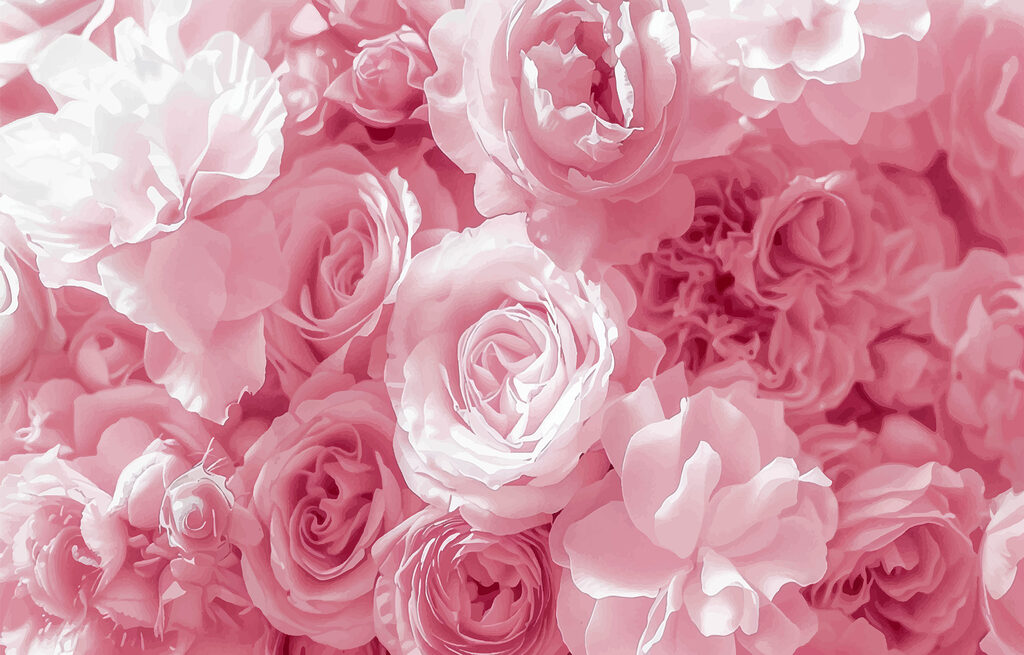 Rosas muy juntas — diseño completo