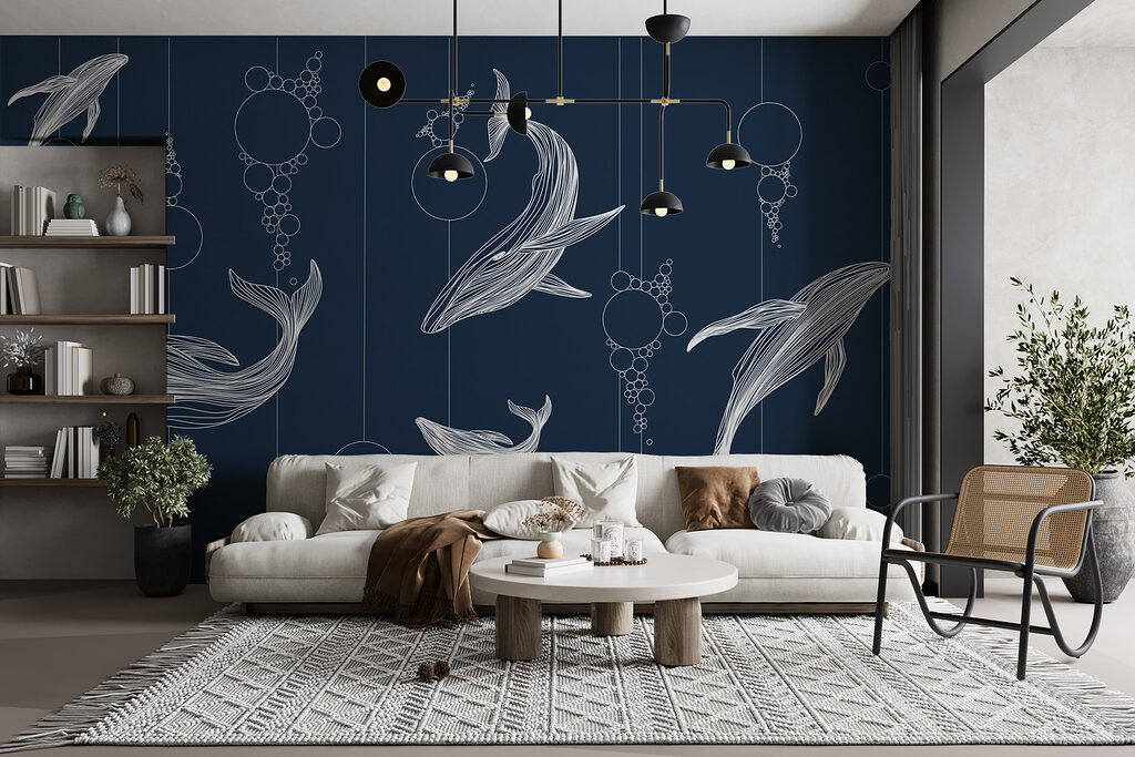 Ballenas entre círculos colgantes — interior 2