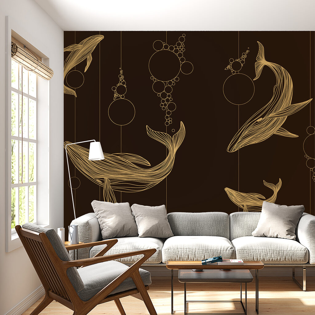 Ballenas entre círculos colgantes — interior 1