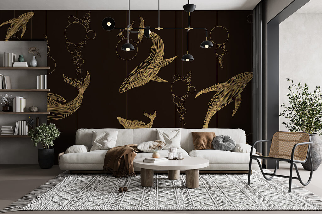 Ballenas entre círculos colgantes — interior 2