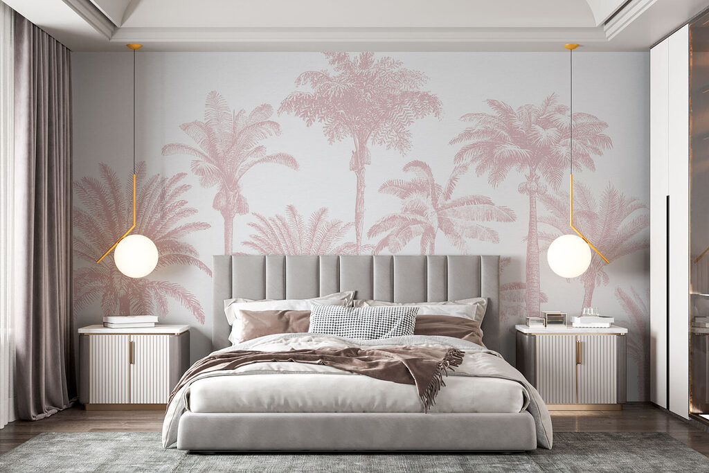 Palmeras en líneas finas — interior 1