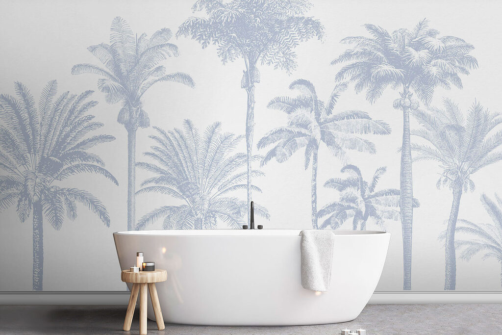 Palmeras en líneas finas — interior 1