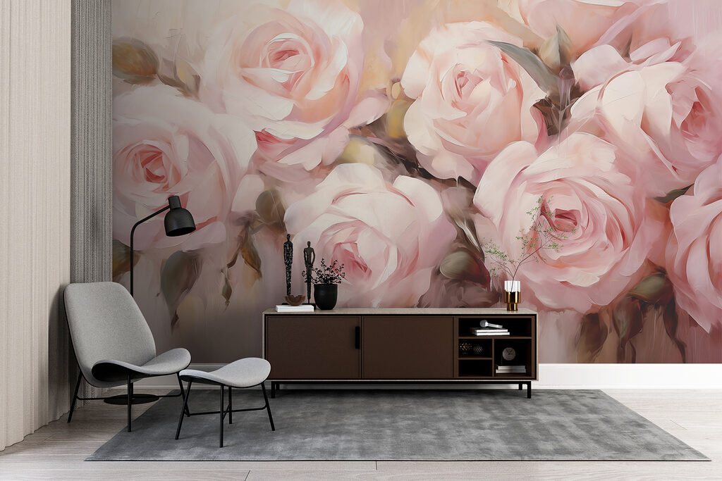 Rosas en trazos suaves — interior 2