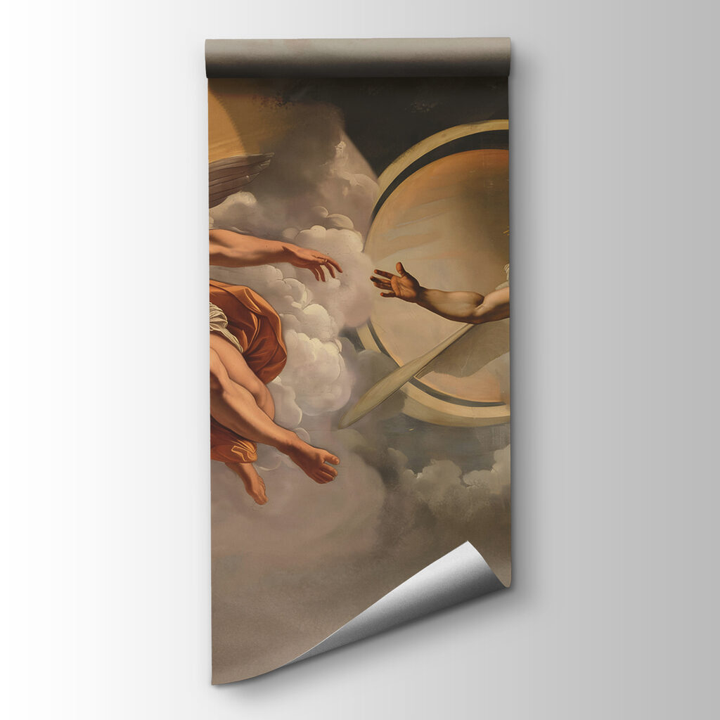 Figuras entre nubes pintadas — vista del producto