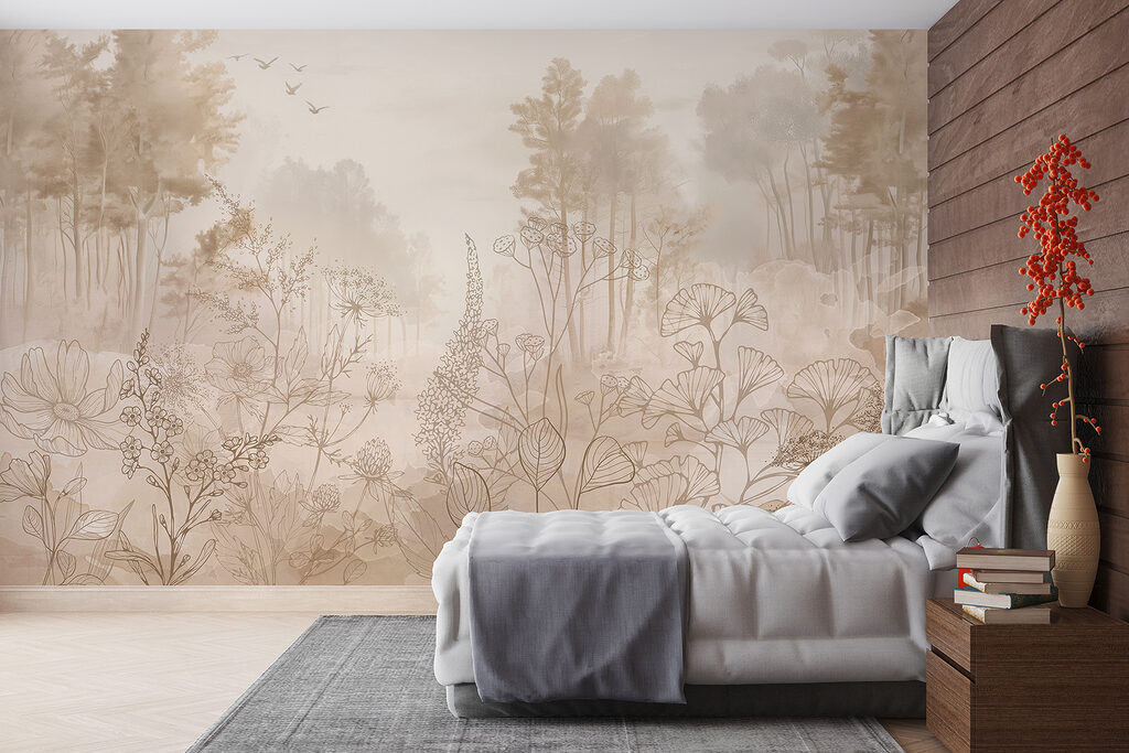 Flores silvestres y bosque — interior 1
