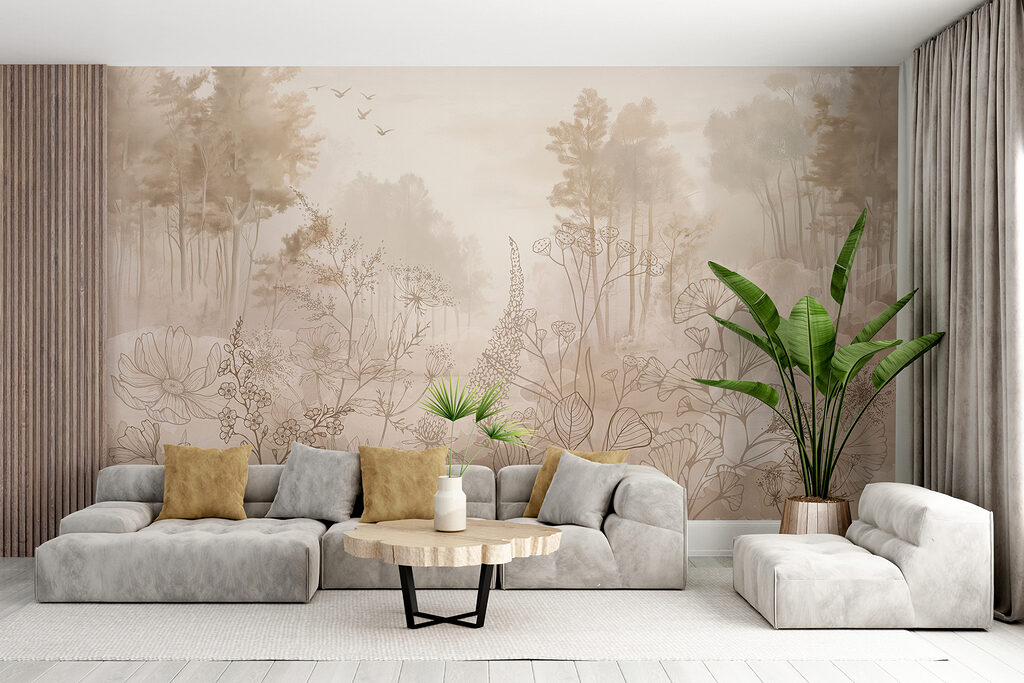 Flores silvestres y bosque — interior 3