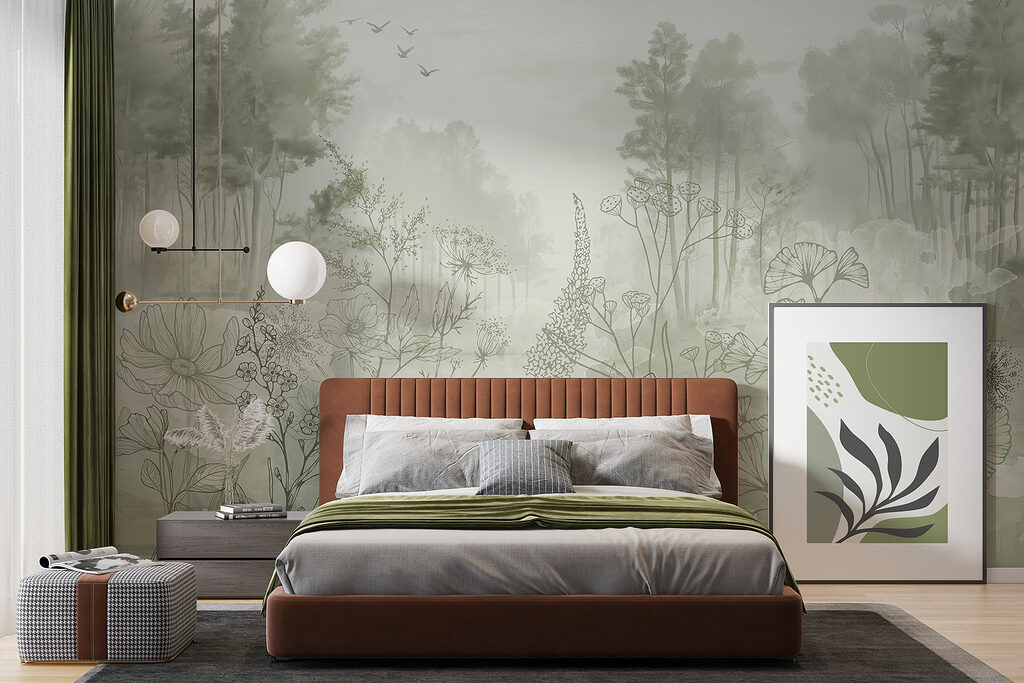 Flores silvestres y bosque — interior 2