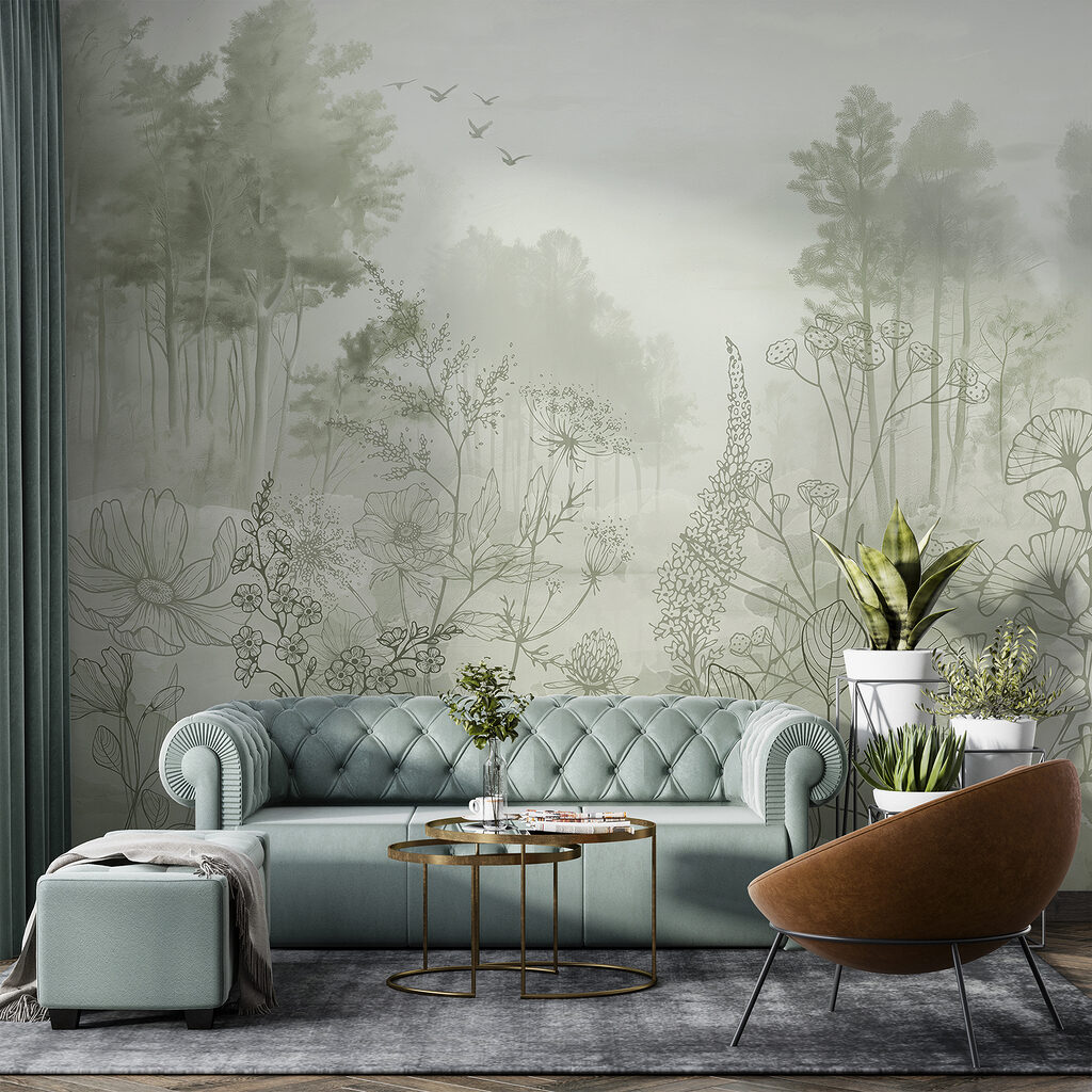 Flores silvestres y bosque — interior 3