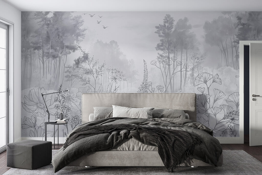 Flores silvestres y bosque — interior 1
