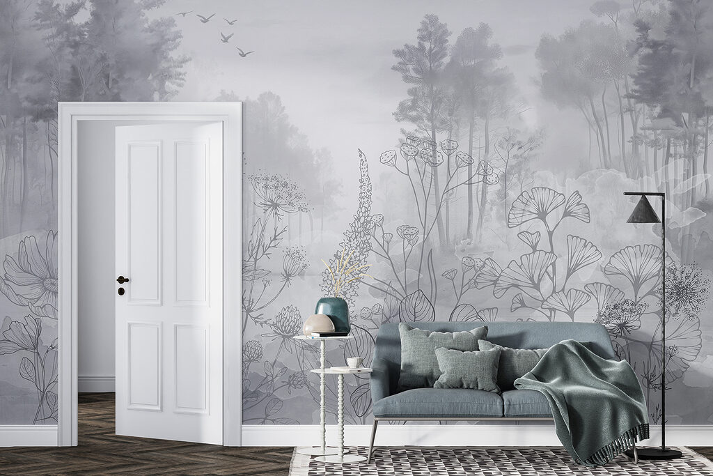 Flores silvestres y bosque — interior 2