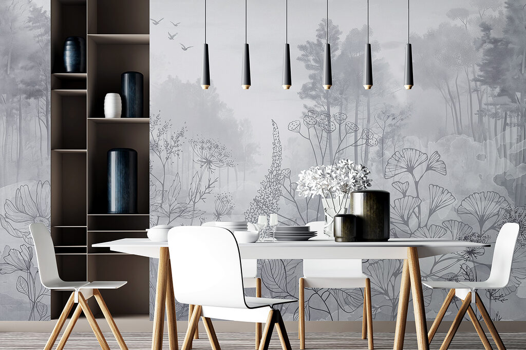Flores silvestres y bosque — interior 3