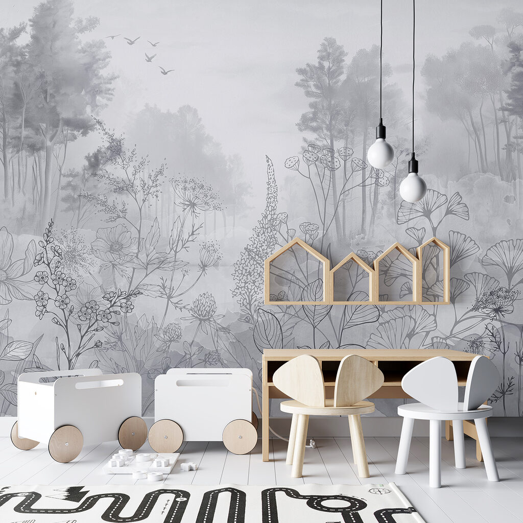 Flores silvestres y bosque — interior 4