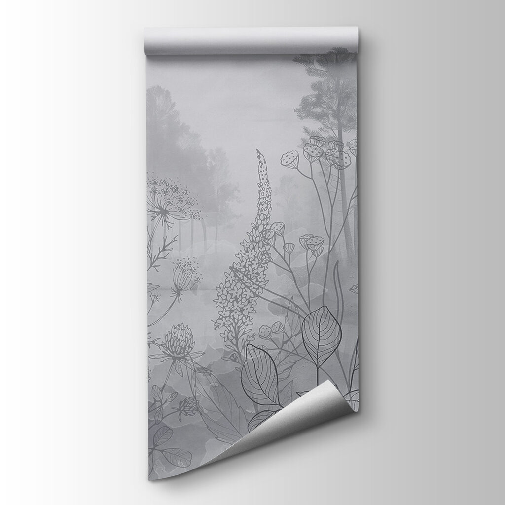 Flores silvestres y bosque — vista del producto