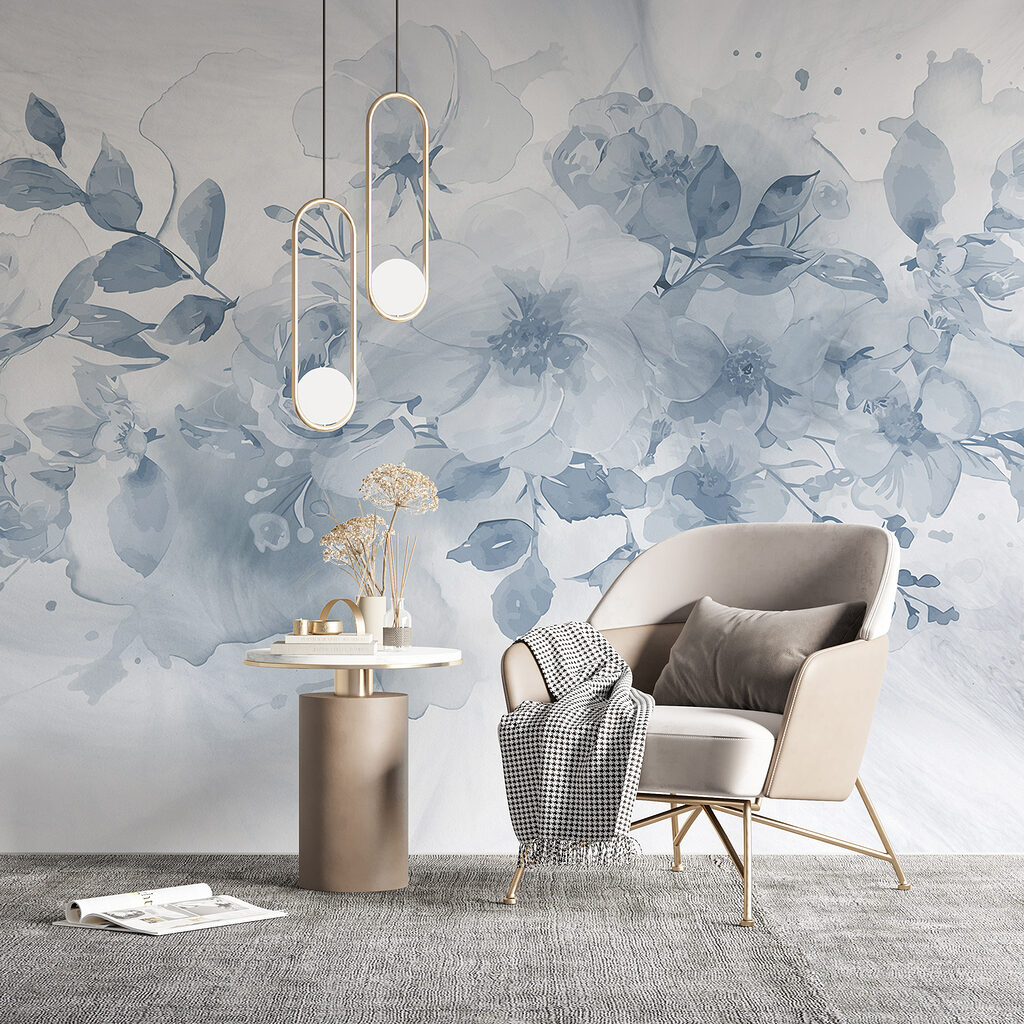 Ramo azul en acuarela — interior 4