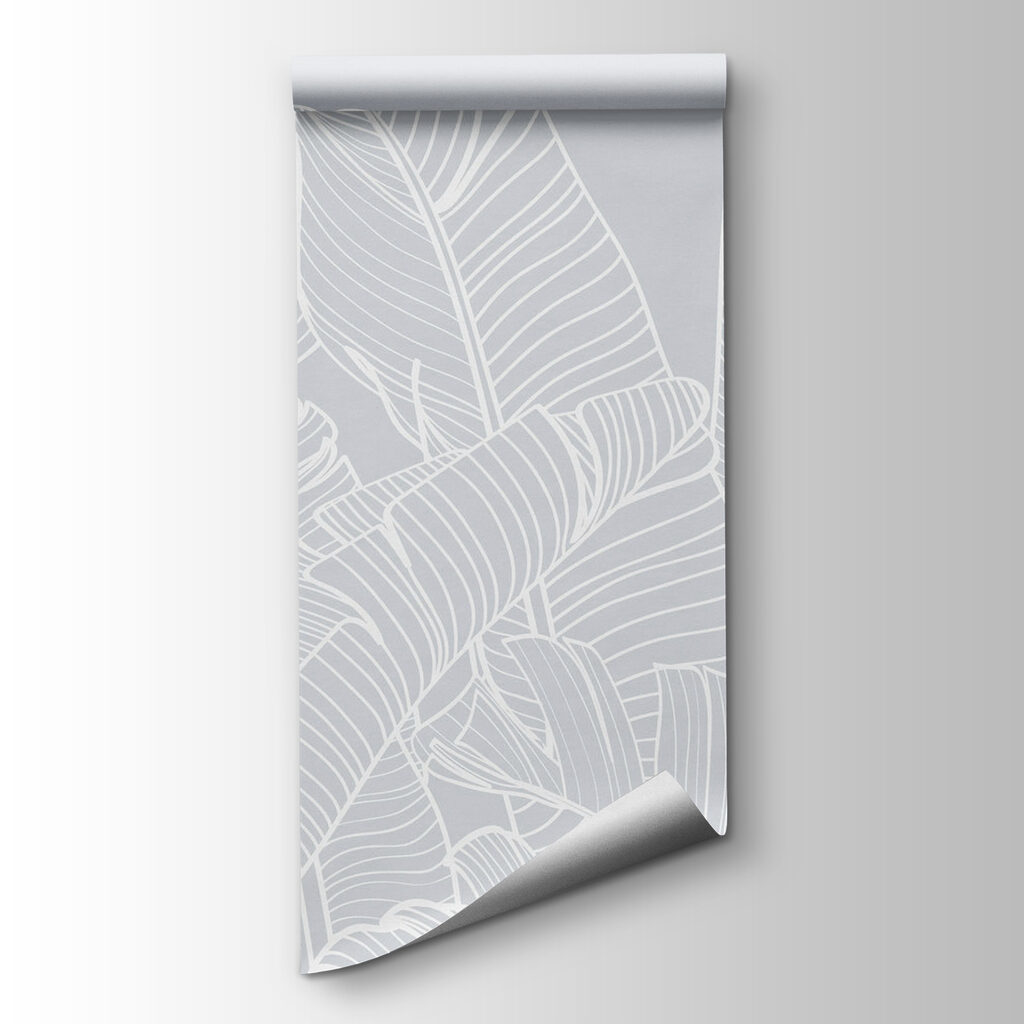 Hojas tropicales blancas — vista del producto