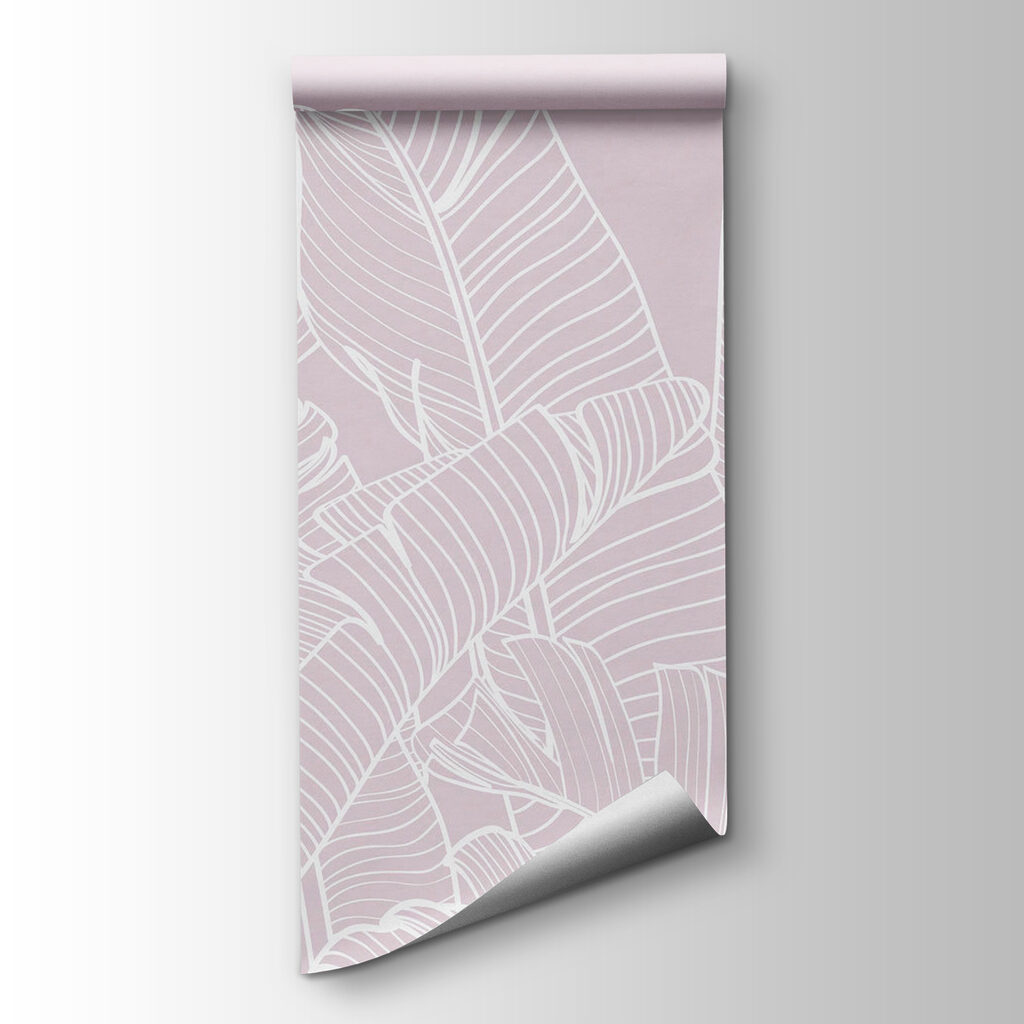 Hojas tropicales blancas — vista del producto