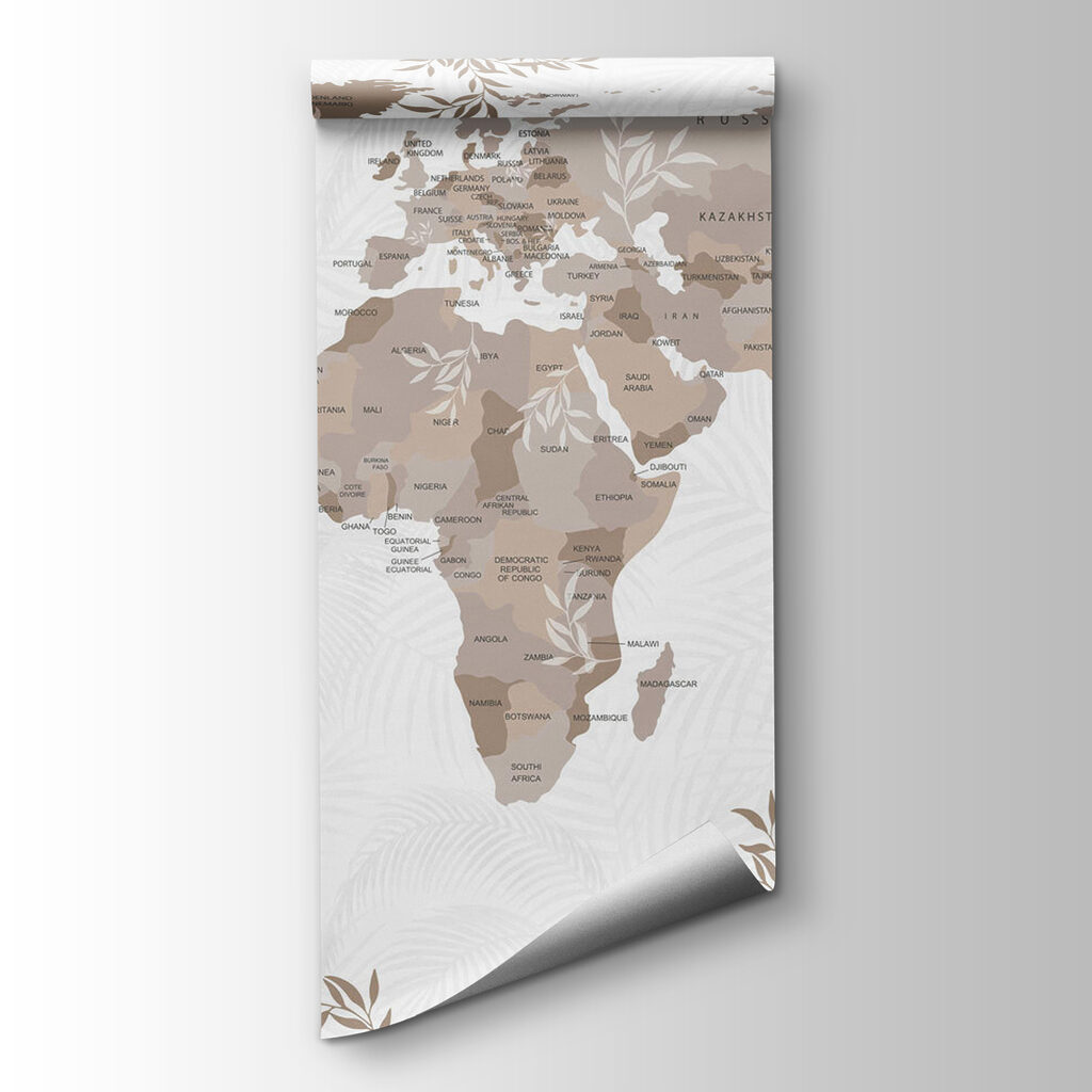 Mapa botánico del mundo — vista del producto