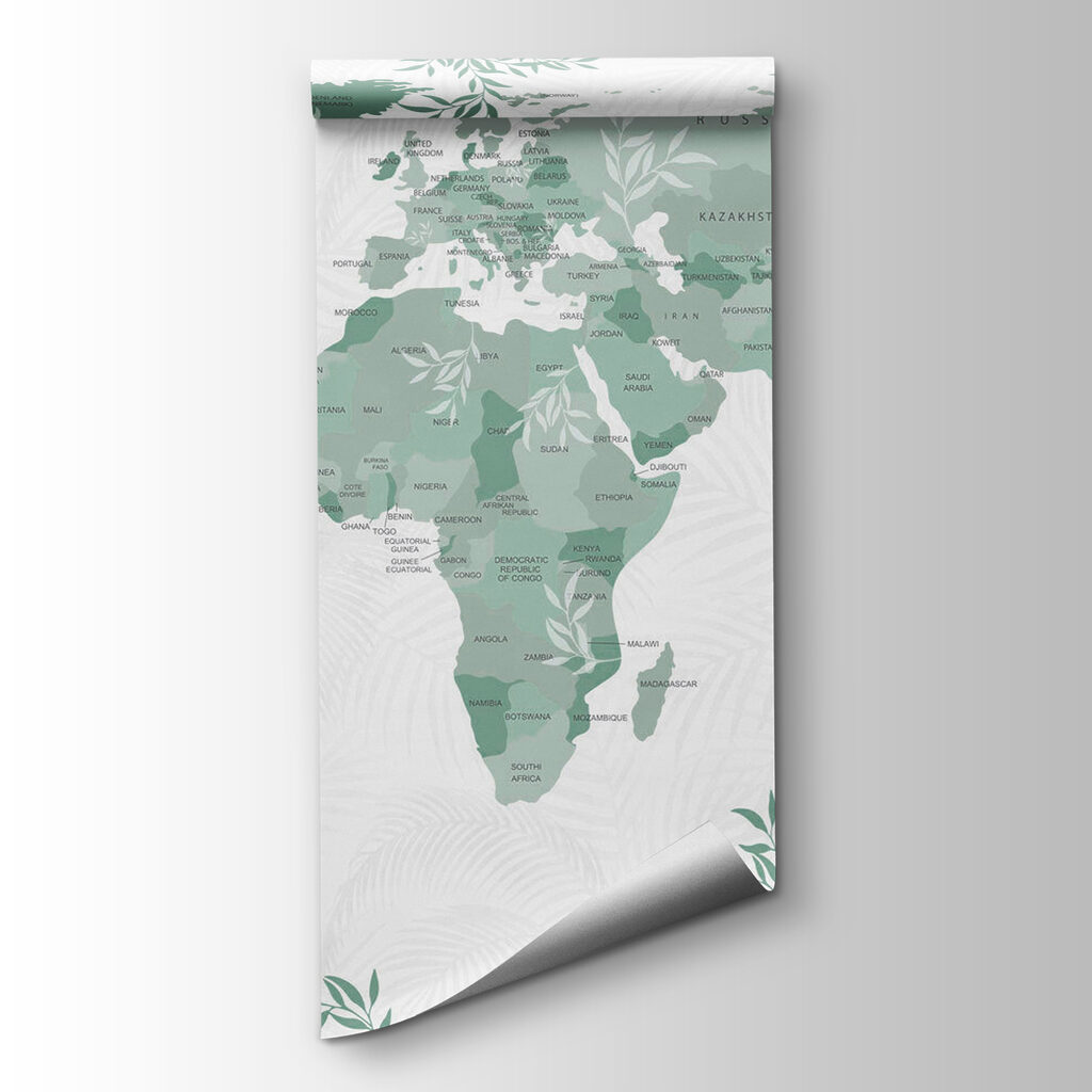 Mapa botánico del mundo — vista del producto