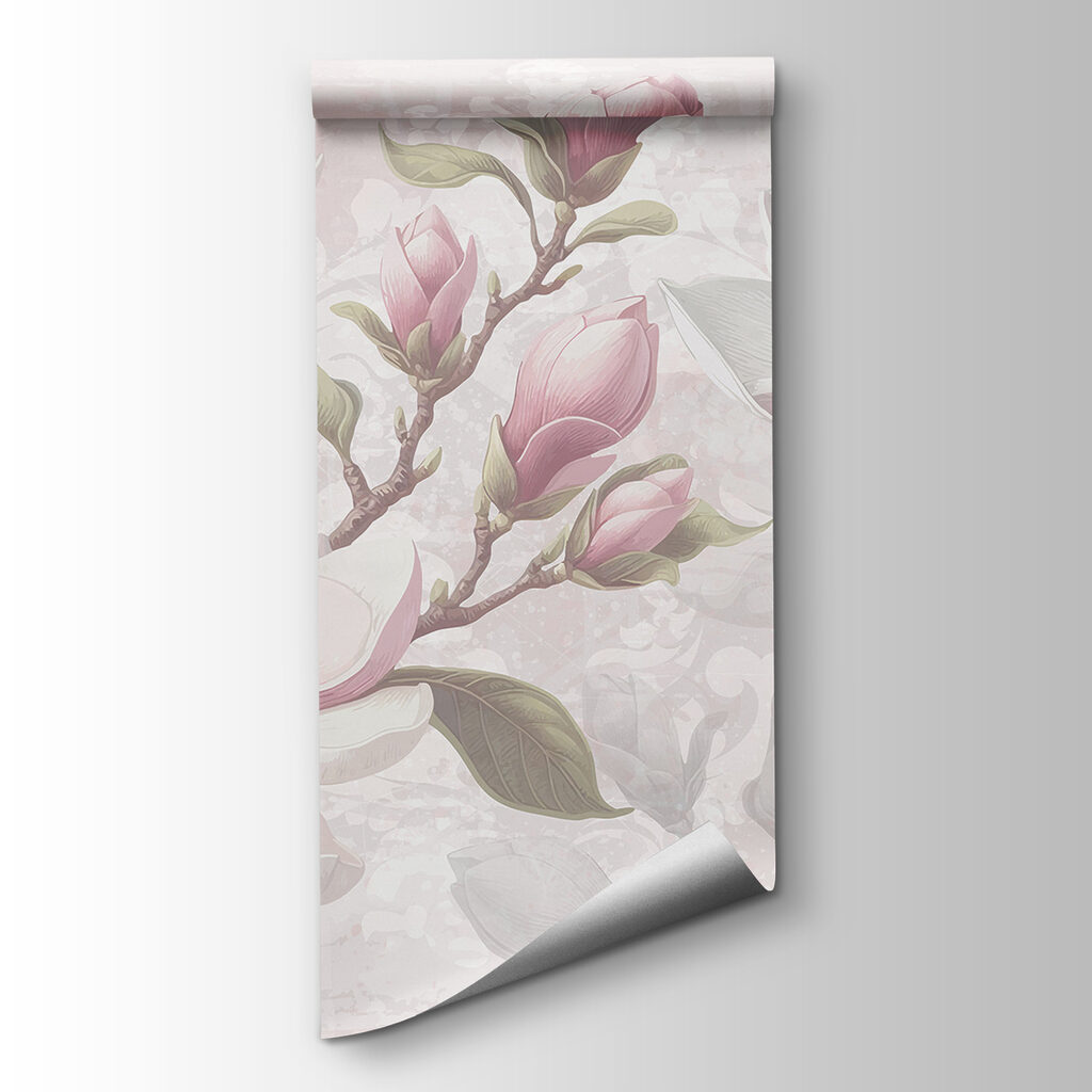 Magnolias rosas en gris — vista del producto