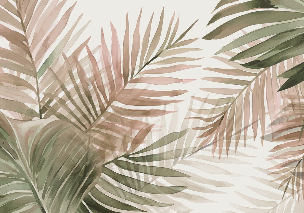 Palmas en verde oliva — diseño completo