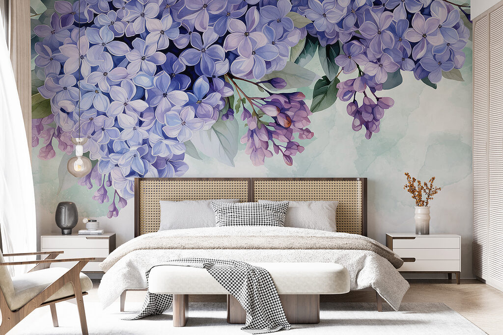Racimos de flores moradas — interior 1