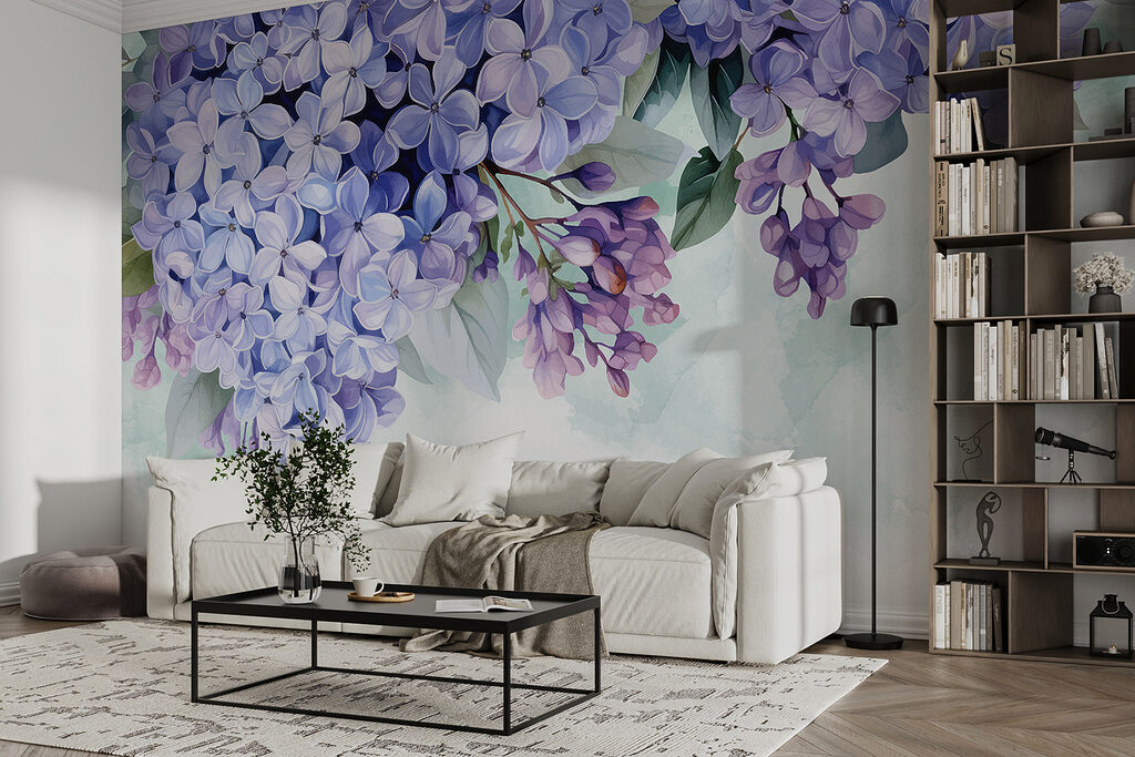 Racimos de flores moradas — interior 2