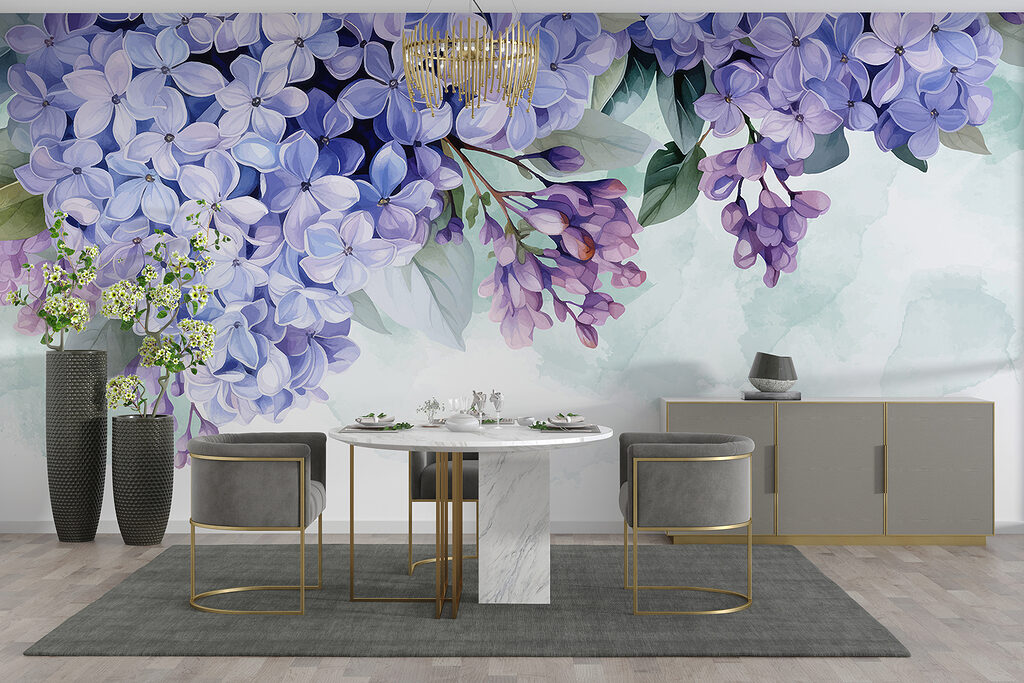 Racimos de flores moradas — interior 3