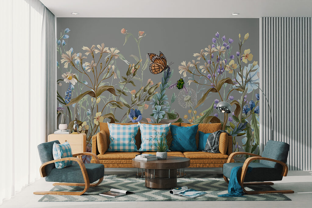 Mariposa entre tallos finos — interior 3
