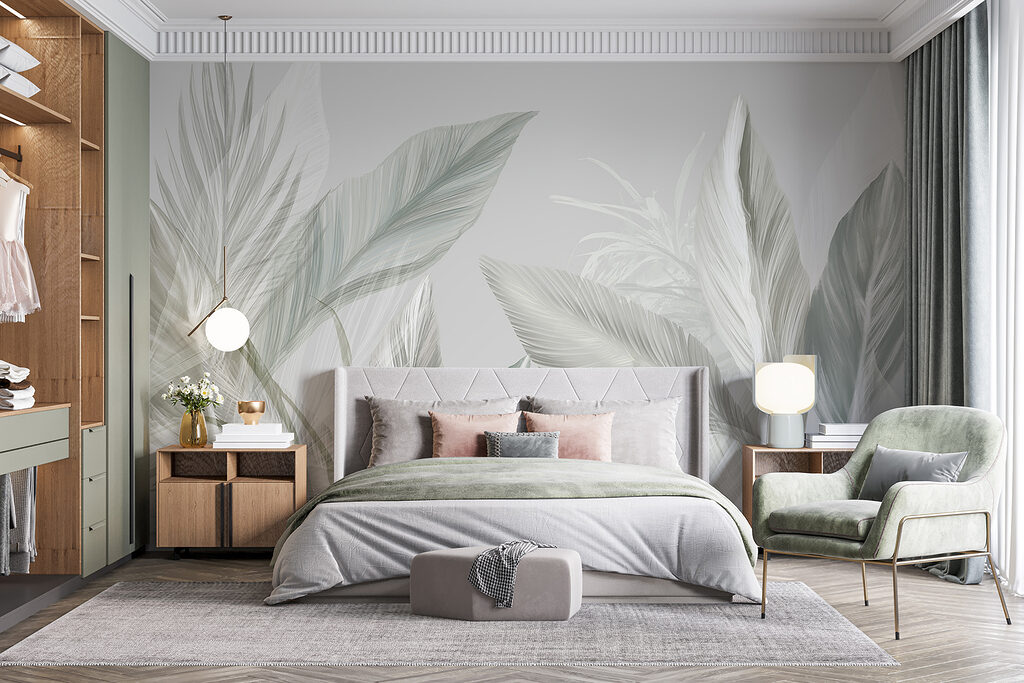 Hojas tropicales al contraluz — interior 2