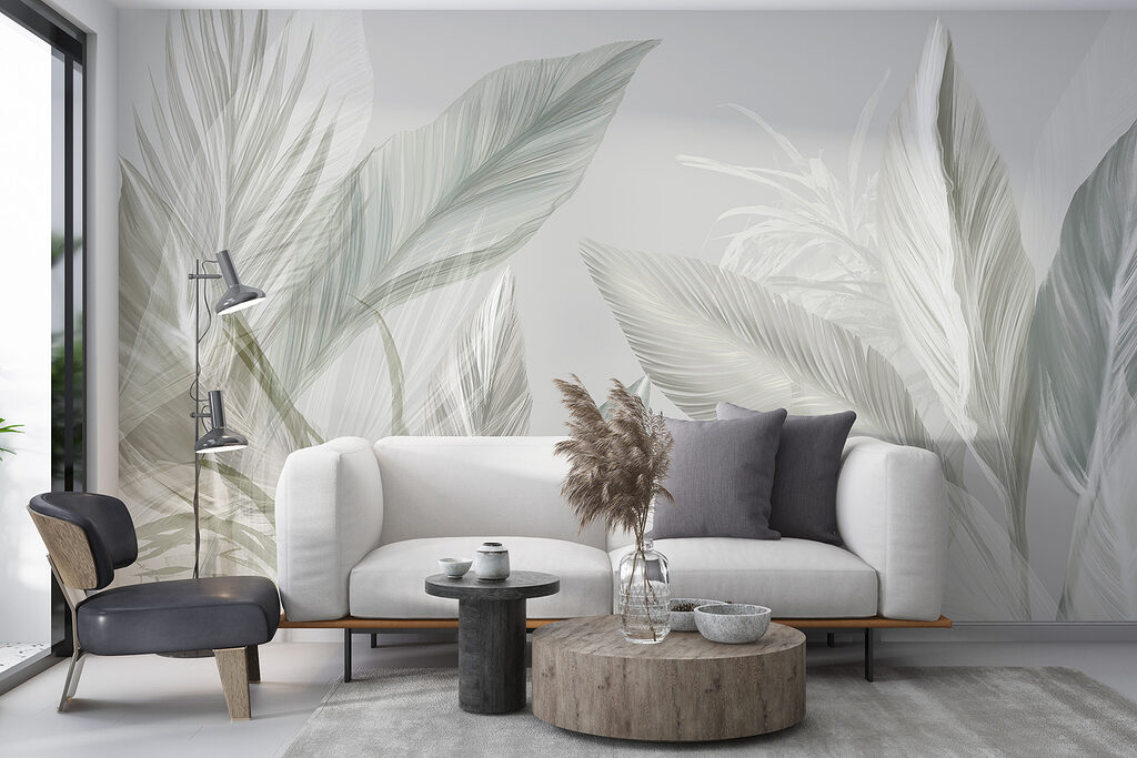 Hojas tropicales al contraluz — interior 3