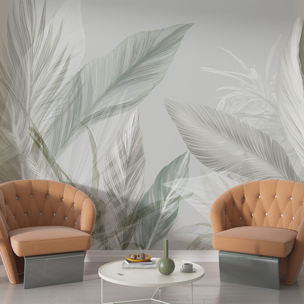 Hojas tropicales al contraluz — interior 4