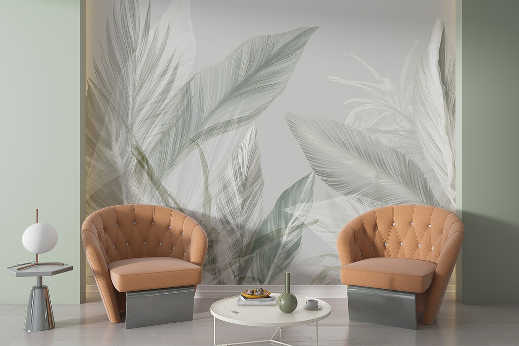 Hojas tropicales al contraluz — interior 5