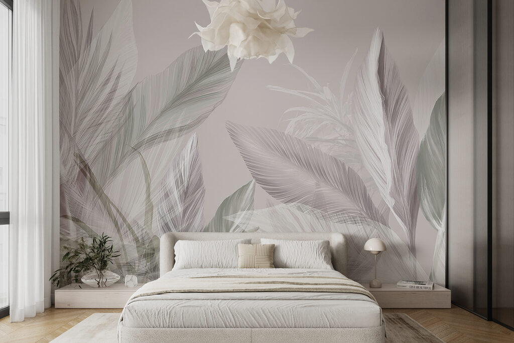 Hojas tropicales al contraluz — interior 1